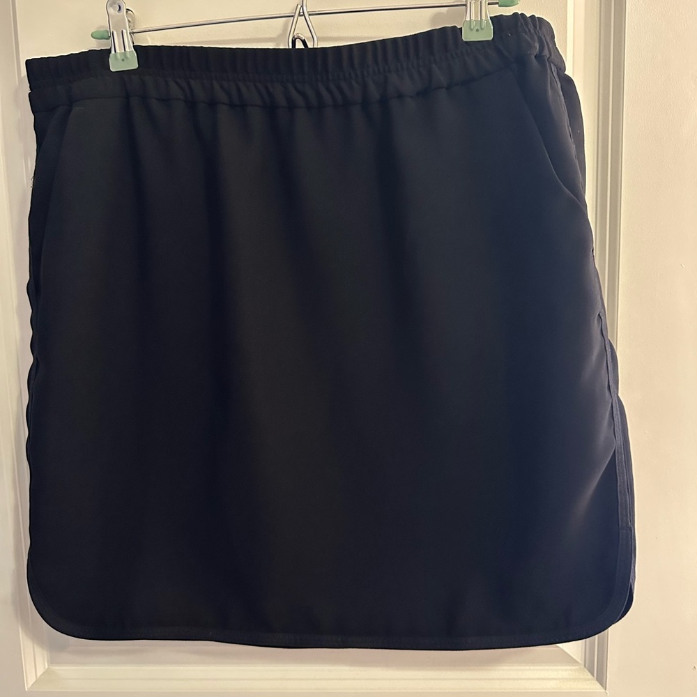 J. Crew Casual Elastic Waist Black Skirt